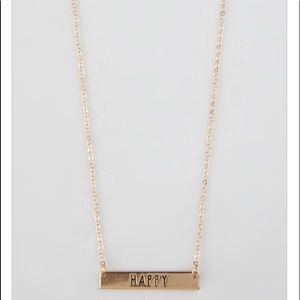 Tilly’s Happy Bar Necklace